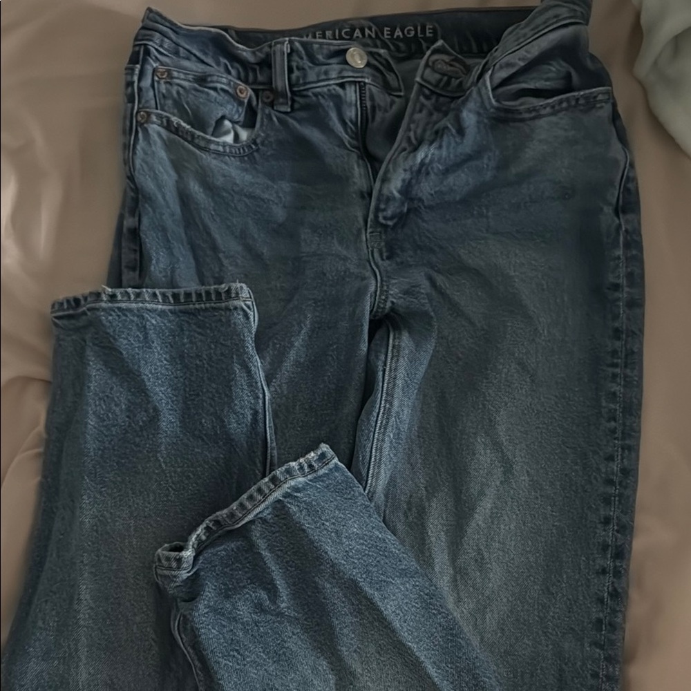 American Eagle Outfitters Blue Straight Leg Jeans